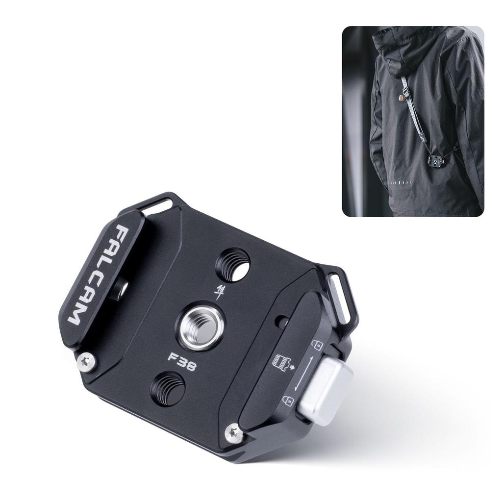 Ulanzi FALCAM Shoulder Strap Quick Release Shoe Base F38 Quick Release Base Screw to Screw Adapter Compatible 38mm Quick Mount Accessory Aluminum for