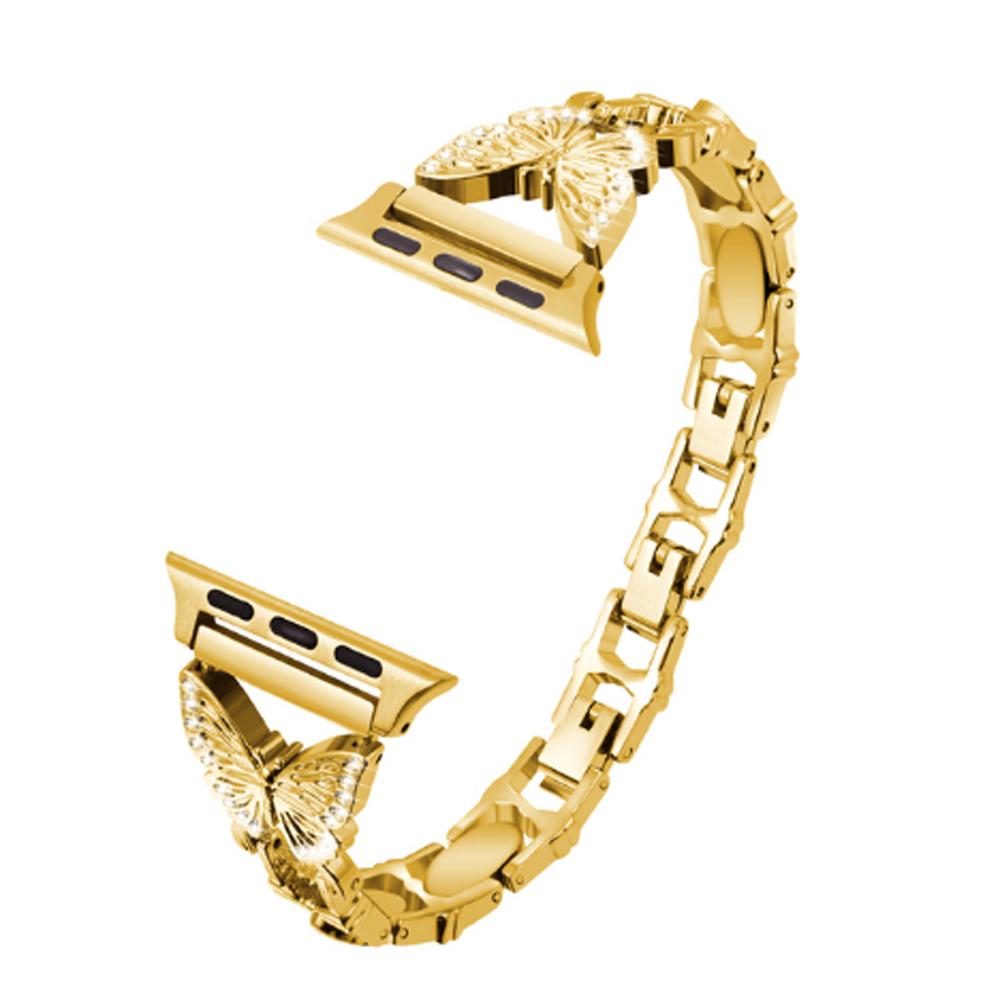 Металлический ремешок с бриллиантами для Apple Watch Ultra 49 мм, ремешок Correa 38/40 мм, 42 мм, 44 мм, браслет Iwatch серии 8, 7, 6 SE, 5, 4, 41 мм, 45 мм, женский браслет