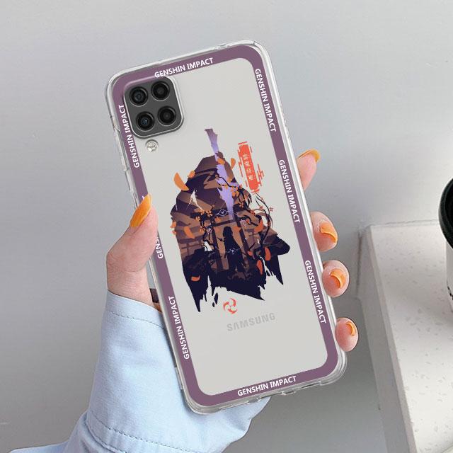 Прозрачный чехол для Samsung Galaxy A52 A12 A51 A32 A21s A71 A32 A22 50 A70 A31 A72 5G, чехол для телефона Genshin Impact Jujutsu Kaisen Coque