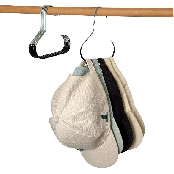 12 Pack Hat Organizer Hanger,Large Capacity Hat Hangers for Closet Space Saving,Metal with PVC Coated Hat Storage Hooks for Baseball