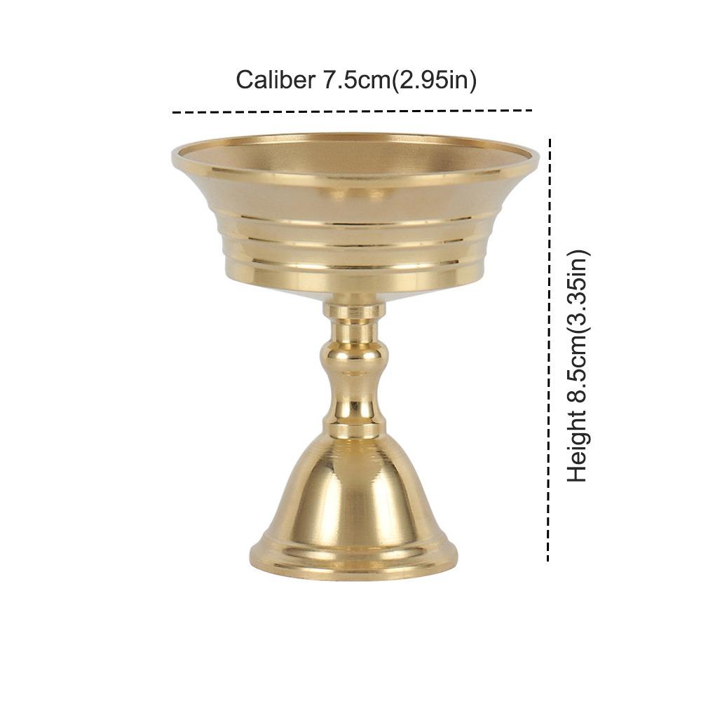 Universal Copper Butter Lamp Holder Golden Multi-Size Candle Holders Long Lamp Candlestick Home Decor