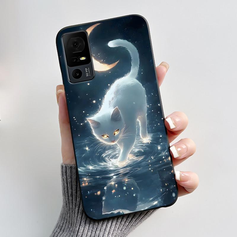 Cute Case For TCL 40 XL Fundas TCL 40T T608DL Cover For Lively Jitterbug Smart 4 Printing Shells Protective Soft Silicone Casing