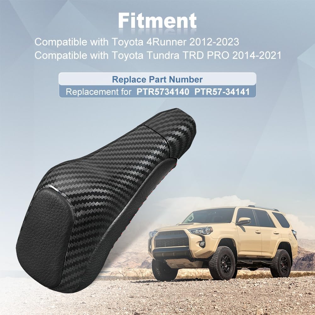 JDMON Automatic Gear Shift Knob Head Lever Compatible With Toyota 4Runner 2012- Toyota Tundra TRD PRO 2014- Shifter Knob Handle Lever Replace