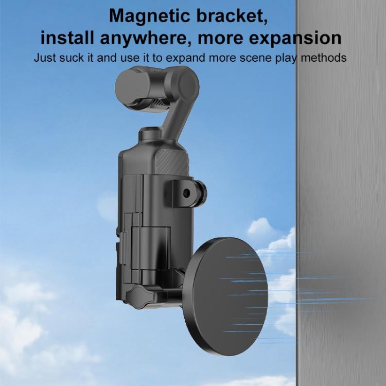 Для DJI OSMO Pocket 3 PULUZ Защитная Рамка Магнитное Настольное Крепление Регулируемая по Углу Основа (черный)