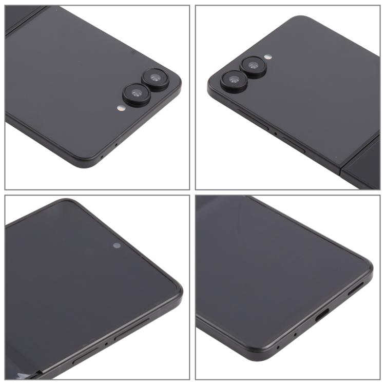 Black Screen Non-Working Foldable Display Mockup, Static Prop for 6.7" Fold Smartphone, Retail Showcase & Photography