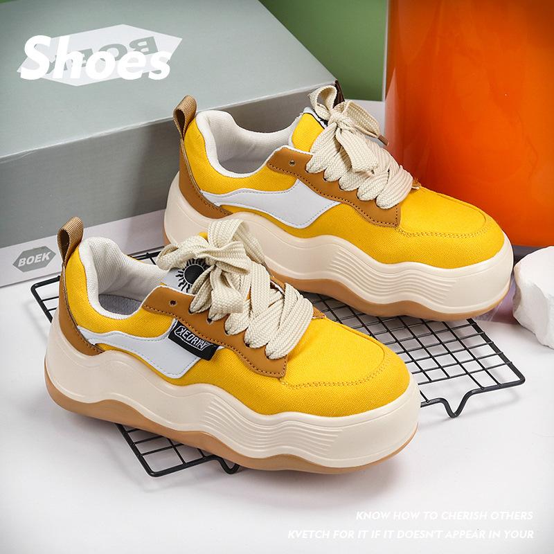 Весна и осень, новый стиль, повседневная обувь на толстой подошве для мужчин и женщин, кроссовки в стиле ретро China-Chic, универсальная обувь для студентов