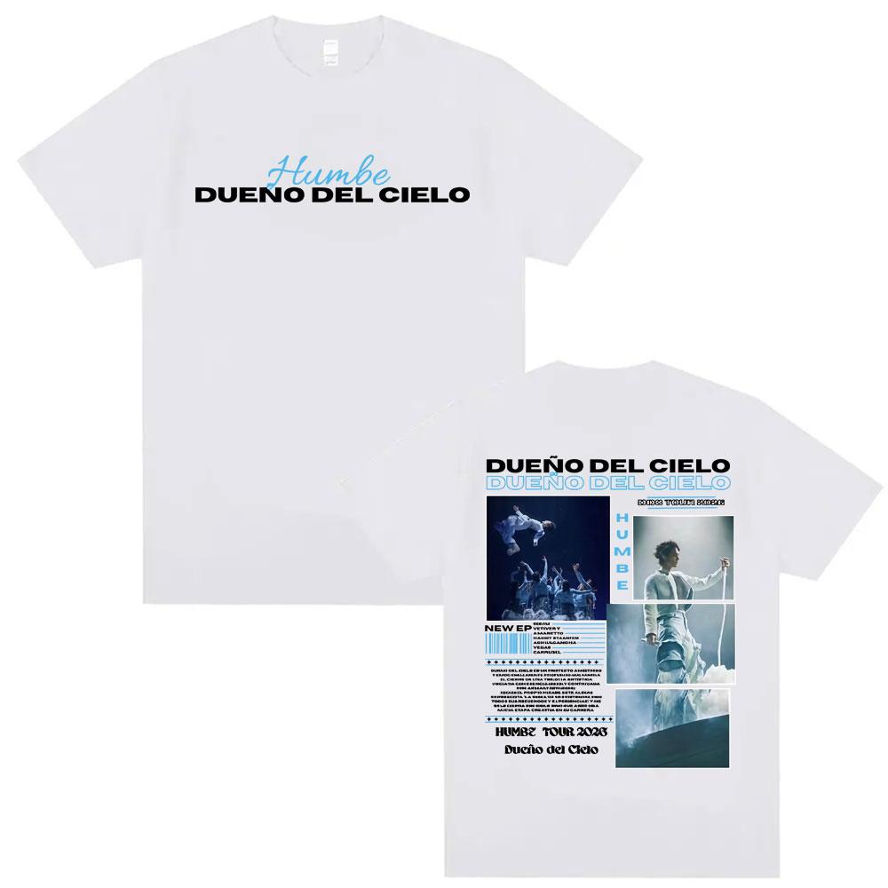 Singer Humbe Dueno Del Cielo Tour 2026 Album T Shirt Unisex Women Fashion Retro Short Sleeve Summer Oversized 100 Cotton Tshirt