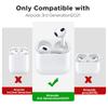QearFun Роскошный чехол со стразами для AirPods 3-го поколения, защитный чехол с бриллиантами, чехол для зарядки AirPod 3, блестящий чехол для Airpod 3-го поколения, подарочный чехол, накладка, (Серебряный)