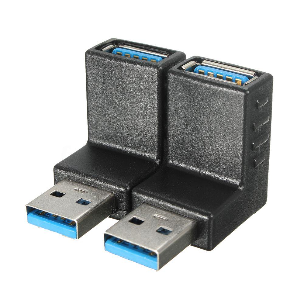 Разъем для ноутбука/ПК, высокоскоростной адаптер, разъем USB 3.0, правый+левый, тип A, штекер-гнездо