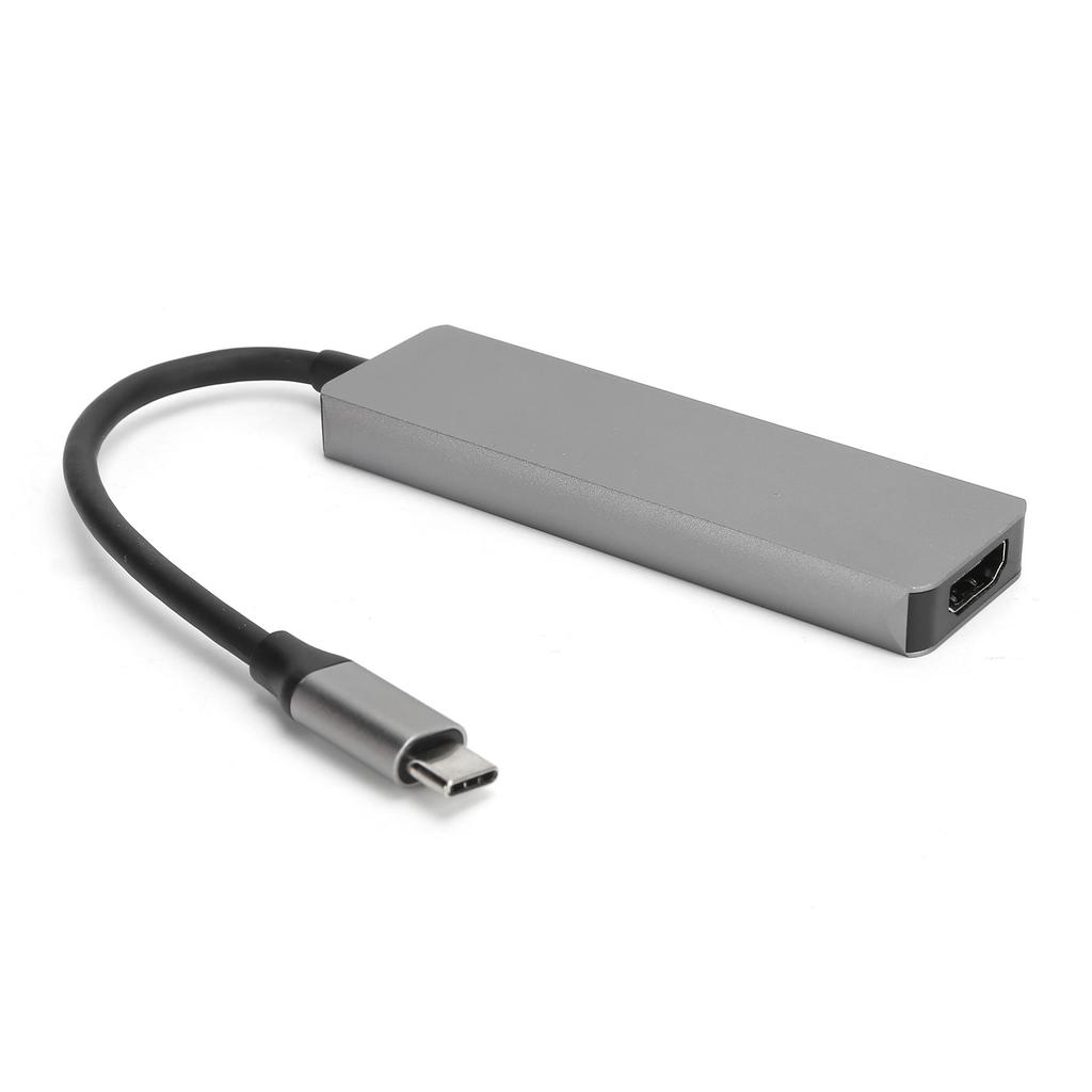 Адаптер 5 в 1 TypeC на HD-мультимедийный интерфейс, портативный 4K-дисплей, многофункциональный ХАБ