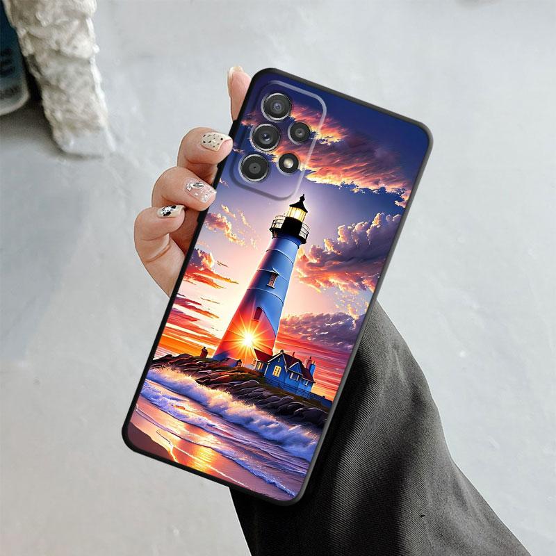 Красивый чехол для телефона с маяком для iPhone Samsung Galaxy Redmi Xiaomi Oppo OnePlus Note SA 7 8 9 10 11 12 13 14 20 21 22 23 53 54 Pro Max Plus Ultra