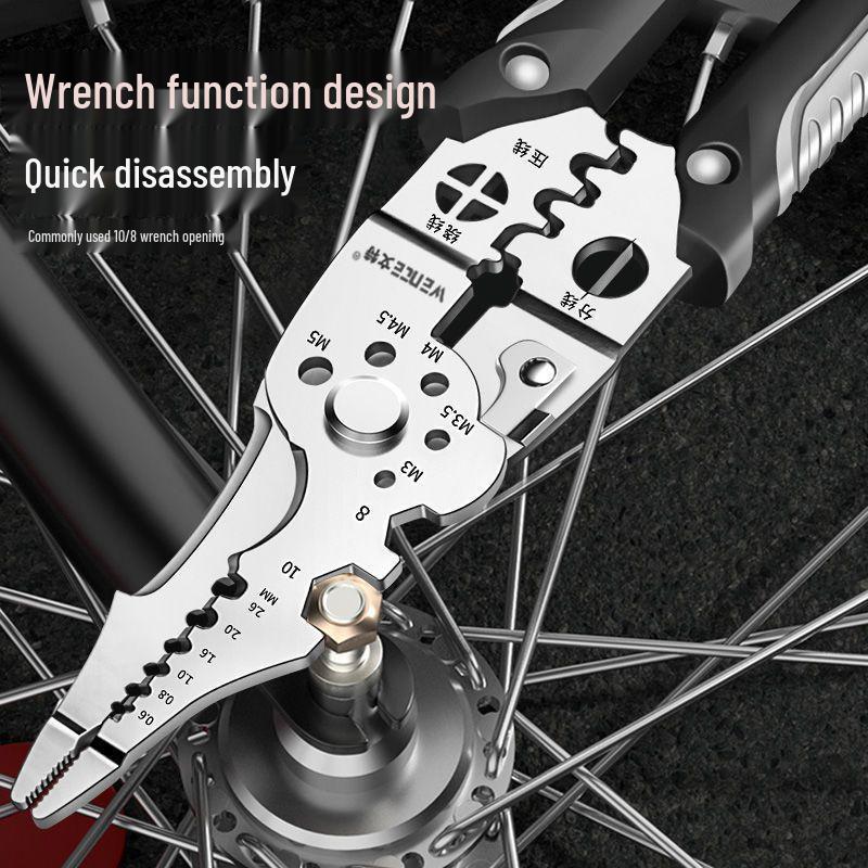 Универсальный 2025 Многофункциональный Электрик Инструмент для Зачистки и Обжима Проводов с Функциями Сгибания в Петлю и Резки Проводов