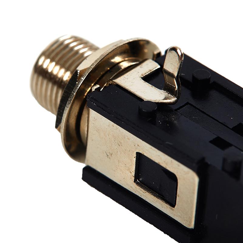 2 шт. 6,35 мм аудиоразъем для наушников 1/4 дюйма 5-контактный аудиомикрофон гнездо панельный монтаж паяный разъем