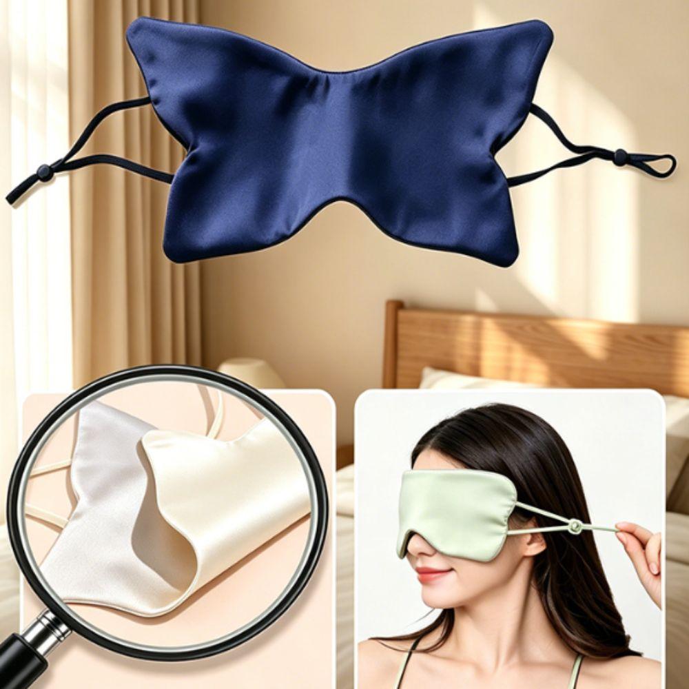 Double Sided Light Blocking Eye Cover Portable Butterfly Print Eye Mask Sleep Eye Mask  Home Naps