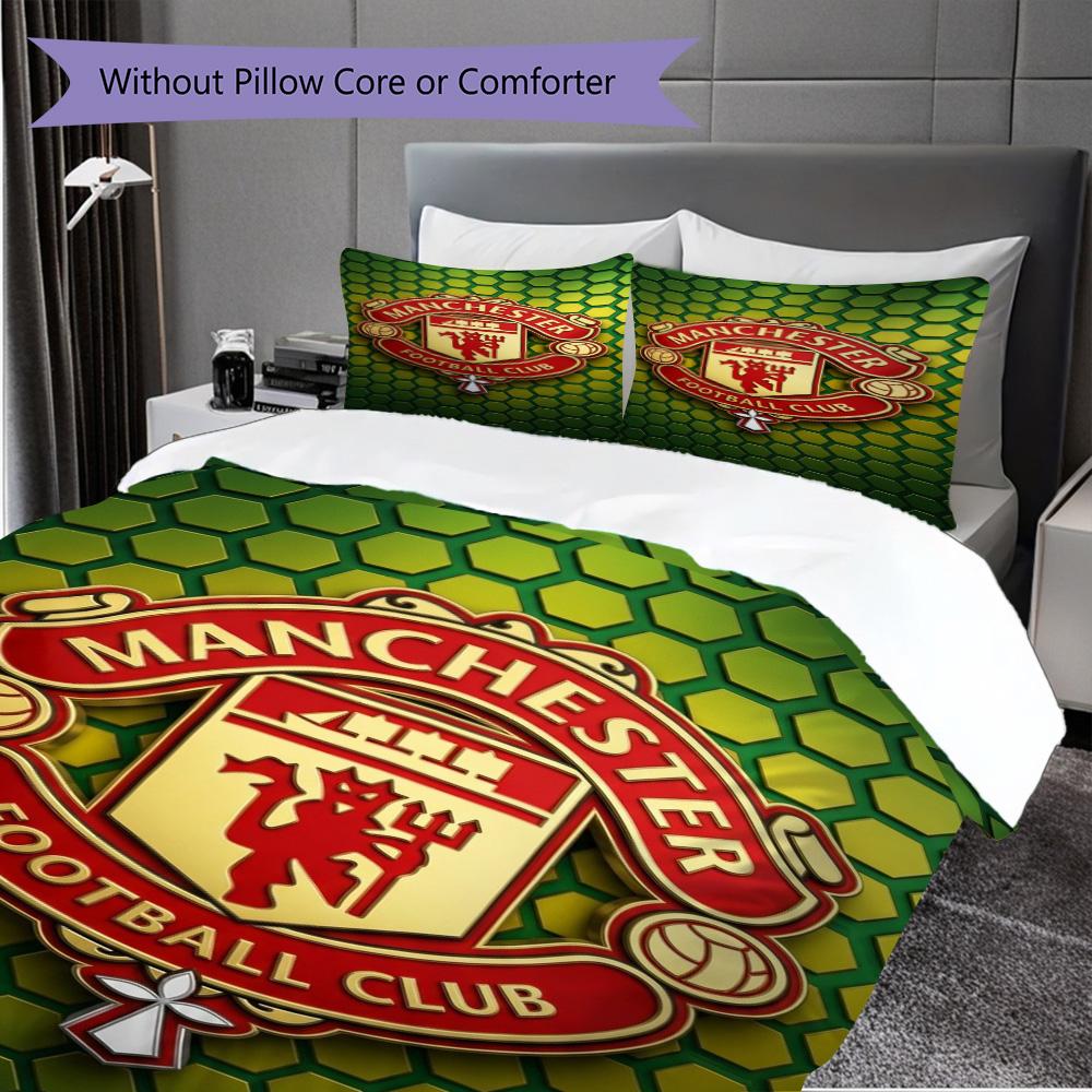 Glory Devils Emblem Bedding (1 * duvet cover + 2 * pillowcase, without core) 2D Flat Christmas birthday gift Duvet cover and pillowcase Bedding set