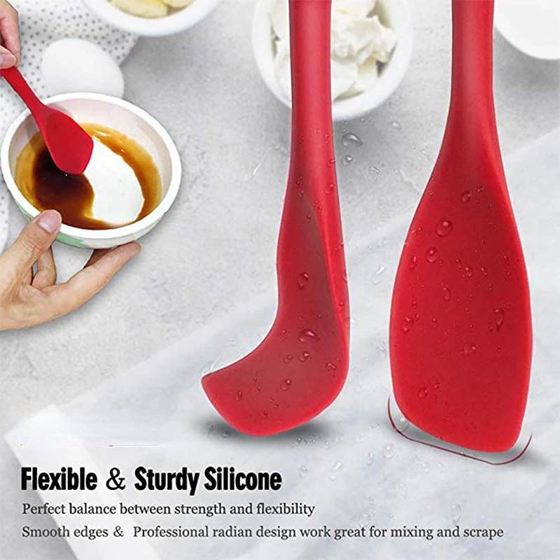 1 шт. термостойкая силиконовая ложка, лопаточка для утиного языка, кухонная лопаточка для перемешивания, кухонная утварь 26,5 см/10,43 дюйма