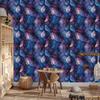Navy blue, blue, violet and indigo ink wallpaper 50x1000