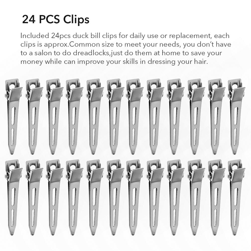24PCS Hairdressing Tools No Crease Fixed hair Makeup Clip Seamless Hair Clip No Bend
