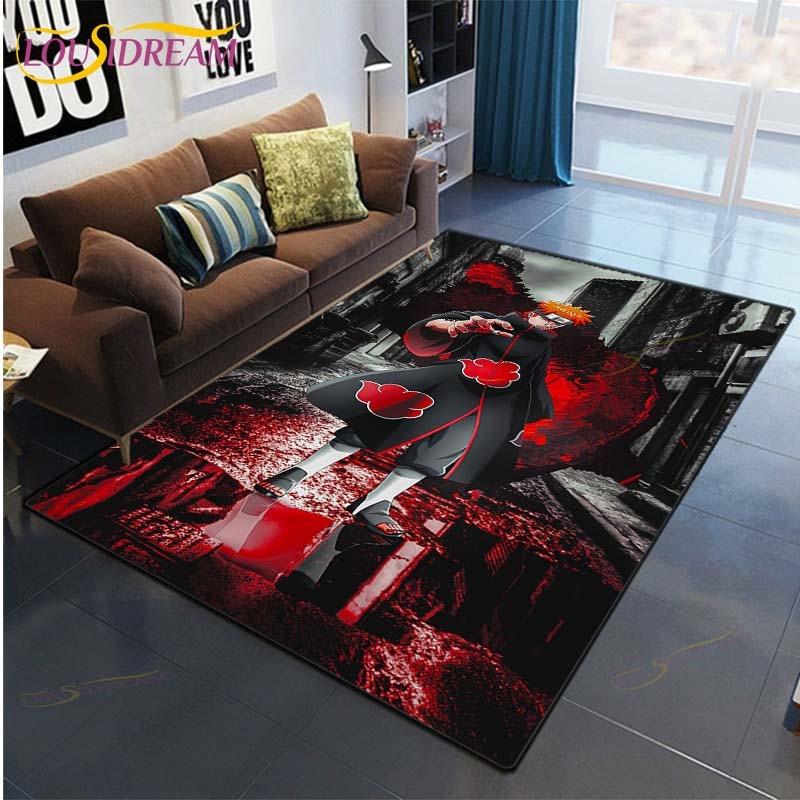 Ковер с рисунком аниме Наруто для гостиной, коврик для спальни, детский игровой ковер, нескользящий коврик для кухни, ванной комнаты