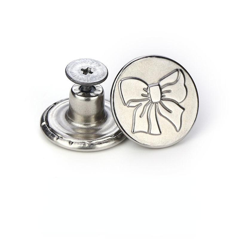 1/2/5/10 шт. бесшовные джинсовые пуговицы из сплава с инструментами — съемные и регулируемые