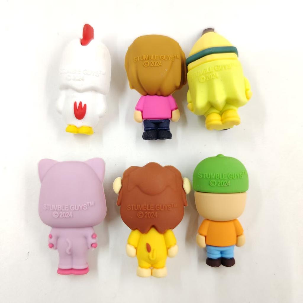 5pcs/set Mini Stumble Guys Baby Figures 2cm Cute Model Random Send Hot Game Figure Collection Toys Kids Best Christmas Gift