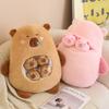 Шесть Мячей Капибара Сумка Мультяшный Тритон Животное Сквиши Мини Куклы Плюшевая Подушка Офис Сон Еда Закуска Плюшевая Игрушка Плюшевая Игрушка Подарок