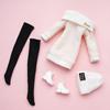 1 Set 1/6 Doll Fashion Casual Clothes Shoes Hats Winter Wear Sweaters Pants Handmade Girl Doll Wearing
