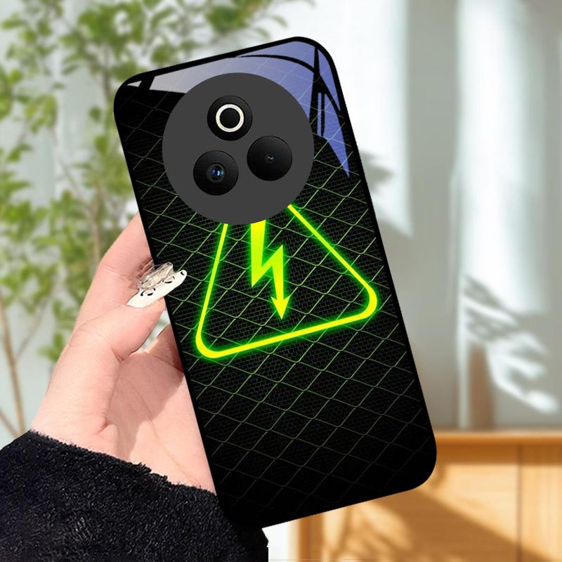 Закаленное Стекло Чехол для Телефона Для OPPO Realme P3 Pro 5G Funda Ударопрочный Жесткий ПК Корпус Задняя Крышка Для Realme P3Pro RMX5032 Coque