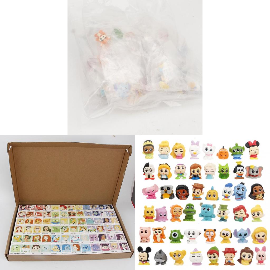 Набор collectible фигурок Tsum Tsum Принцессы из ПВХ с милыми персонажами 23 см для детей и коллекционеров