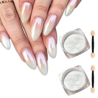 Перламутровый хром Magic Mirror Powder: Aurora Nail Art High Gloss Pearl Ice Flash