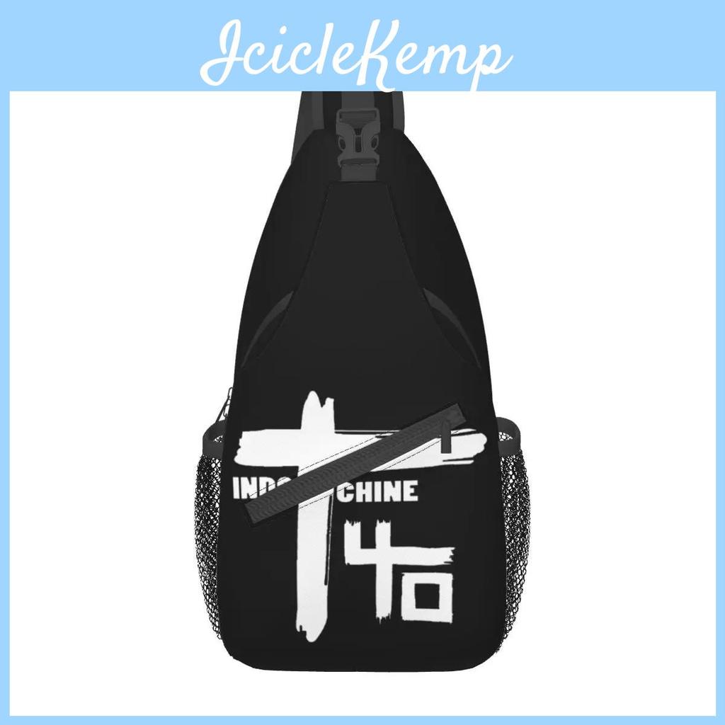 Сумка через плечо Indochine Sling Bag Band Маленькая нагрудная сумка Жанры Rock Плечевой рюкзак Daypack Для походов Путешествия Дорожная сумка