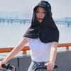 Solid Color Cycling Scarf Quick Drying Face Veil Thin Ice Silk Sunscreen Mask  Outdoor