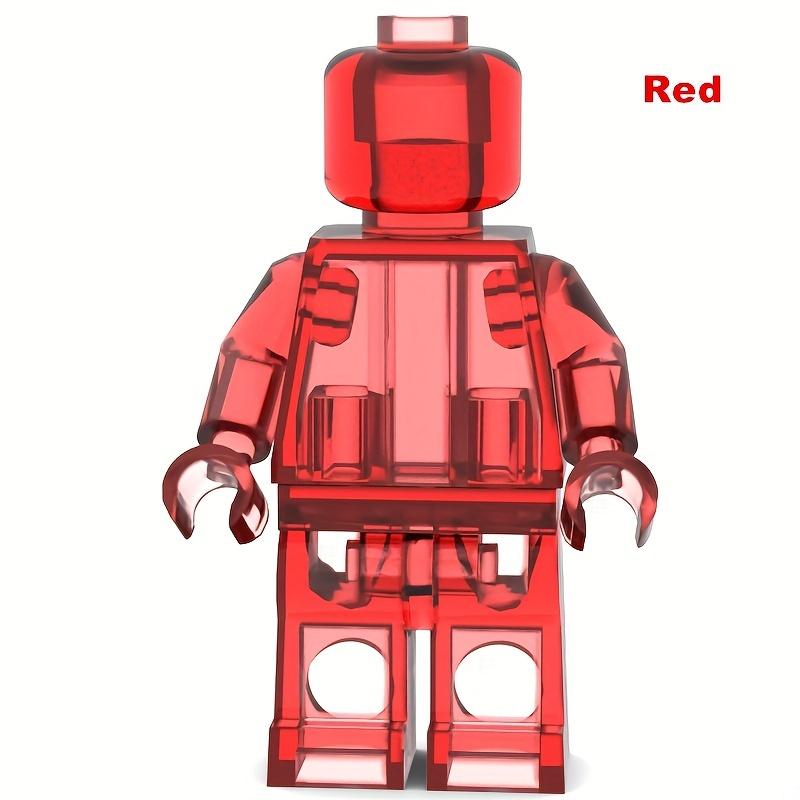 12 шт./набор минифигурок прозрачный цвет DIY фигурка кукла легко собрать строительный блок игрушка развивающие игрушки подарок для детей