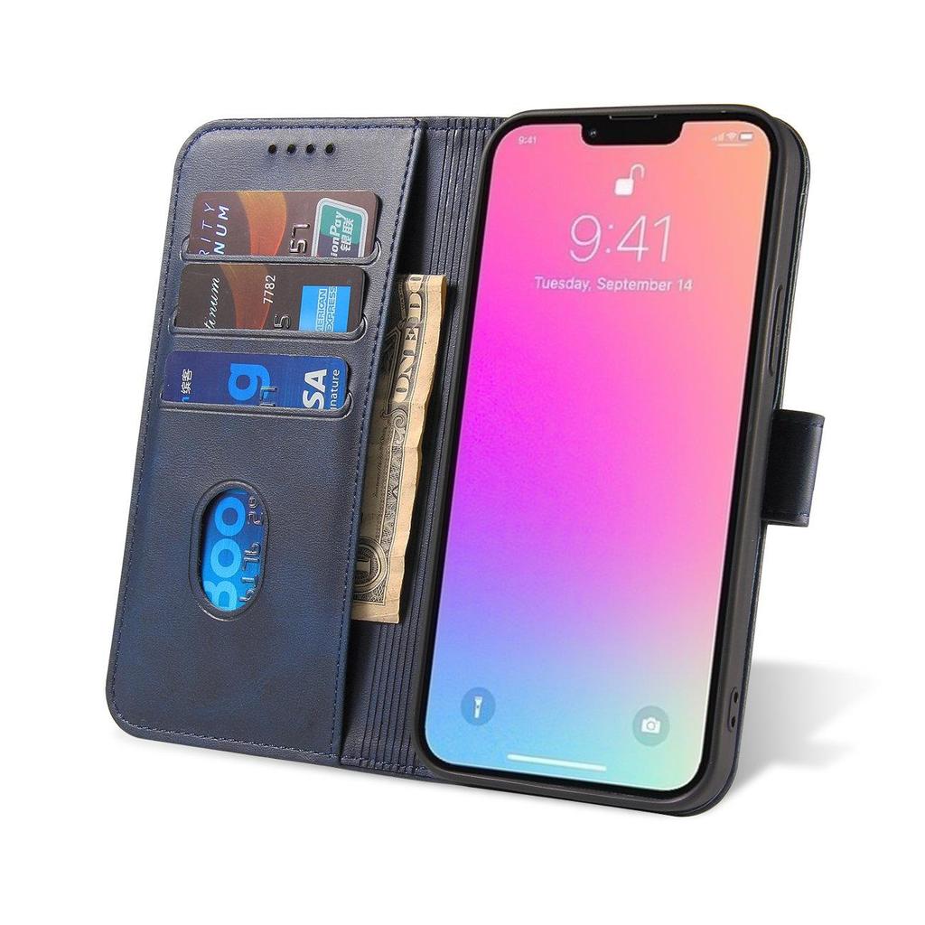 Samsung Galaxy A14 5G Blue Wallet Flip Case with Stand - Magnet Closure