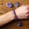 Настоящий аметист Натуральный хрустальный браслет для женщин Pulsera Amethust Браслет из настоящих натуральных каменных бусин Очищение тела