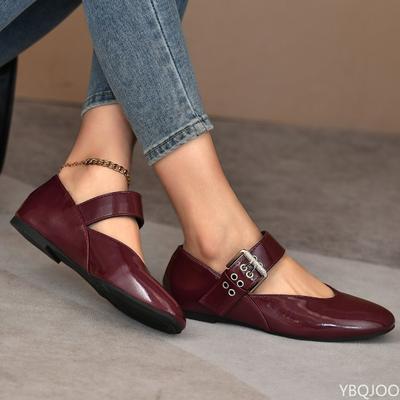 Модные Новые Осенние Леопардовые Туфли в Ретро Стиле Простые и Удобные Балетки 2025 Женские Балетки с Мелким Вырезом Осенние Лоферы с Острым Носком