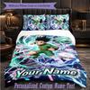 Personalized 3Pcs Bedding SetHunter × Hunter Custom Text Duvet Cover Pillowcase Set Bedroom Gift