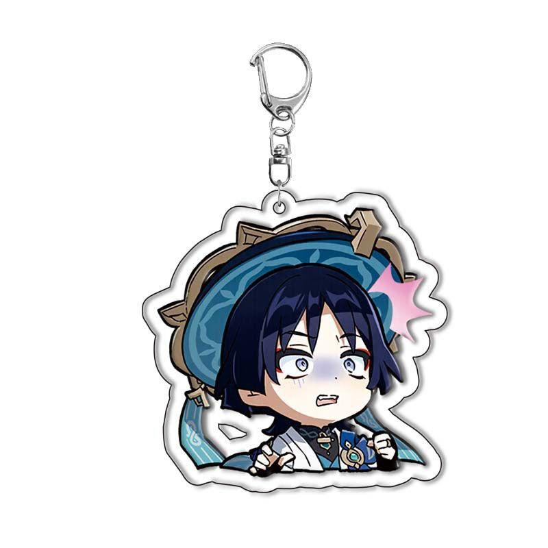 Оригинальный акриловый брелок God Traveler Wanderer Klee Skirmisher Bag Подвеска Двусторонняя прослойка