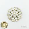 Ювелирные изделия из цветка с жемчужинами из бриллиантов, высококачественные аксессуары из сплава, стразы, популярные кнопки, сделай сам, 10 шт./компл., поставка кристаллов