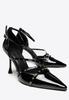 Wittchen Women's Patent Leather High Heels With Studs, Black, Black, Eco-Leather