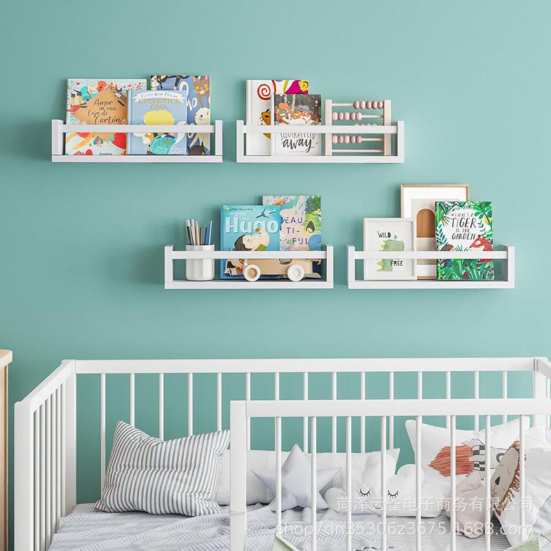 Настенная полка из массива дерева, 4 предмета: Книжный шкаф, Спецовница, Ванная комната