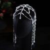 Long Tassel Crystal String Beads Hair Accessories Fairy Bridal Crown  Wedding Styling Accessories