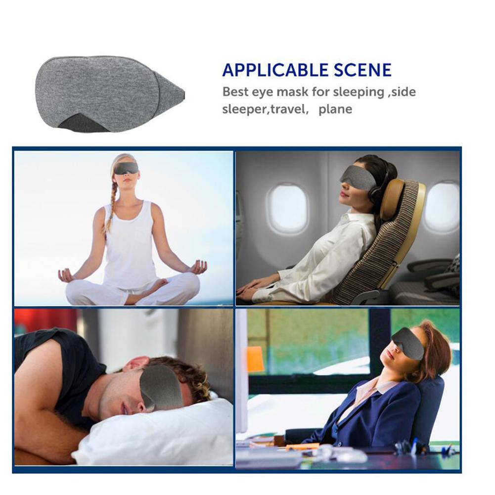 Хлопковая маска для сна, светозащитная маска для сна с регулируемым ремешком для ночного сна