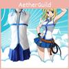 Изысканный косплей-костюм Люси Хартфилии из Fairy Tail, униформа, комплект для вечеринок