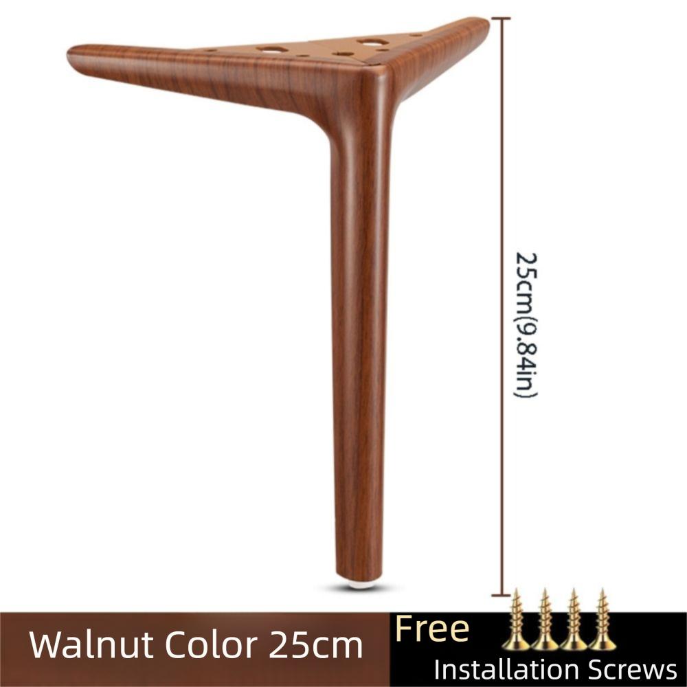 Thickened Sofa Feet Walnut Color Furniture Feet Foot Bedside Legs  Tea Table