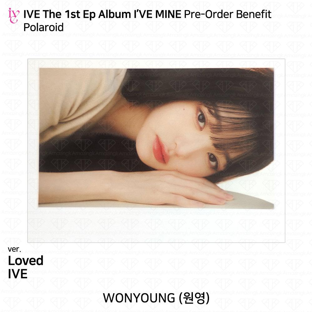 IVE Официальное фото первого EP I'VE MINE, стикер Polaroid, сложенный постер KPOP