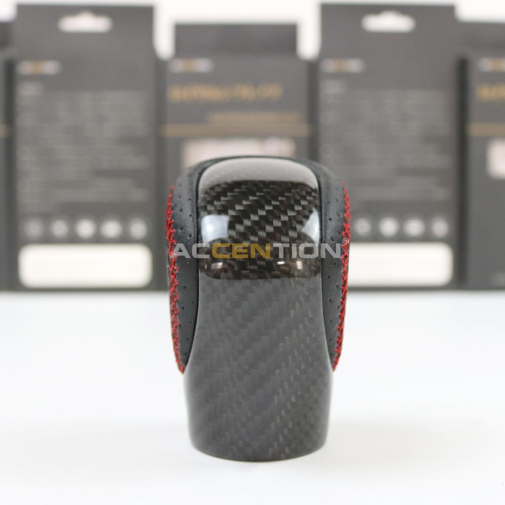 Black Leather Blue Carbon Fiber Gear Shift Knob For Toyota Lexus ES GS-450H GX IS-300 NX-300H RC-300 RX-350 2015-