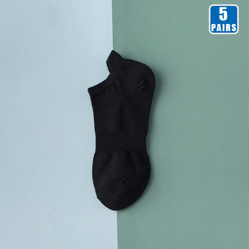 5 пар носков для женщин, хлопковые, короткие, до щиколотки, низкие, дышащие, летние, компрессионные, повседневные, высококачественные, модные женские носки