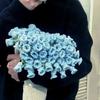 Готовый Букет-плед из Роз Цветы Розы Сделай сам Вязание крючком Стежок Пледы для Девочек Подарки на День Матери День Святого Валентина