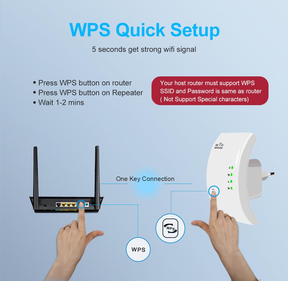 300M Беспроводной усилитель и расширитель сигнала WiFi